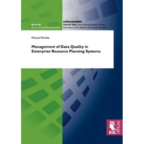 Management of Data Quality in Enterprise Resource Planning Systems - Paperback