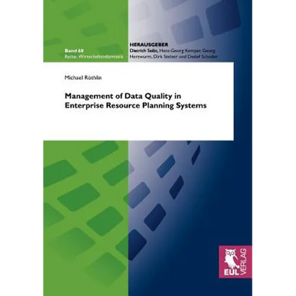 Management of Data Quality in Enterprise Resource Planning Systems - Paperback