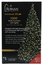 USB powered 1000 Superbright LED (82 foot) Green Wire Multifunction Lights with Timer - Warm White