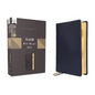 Nasb, Wide Margin Bible, Genuine Leather, Calfskin, Navy, Red Letter, 1995 Text, Comfort Print - Leather