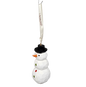 Handcarved Wood Ornament - Snowman