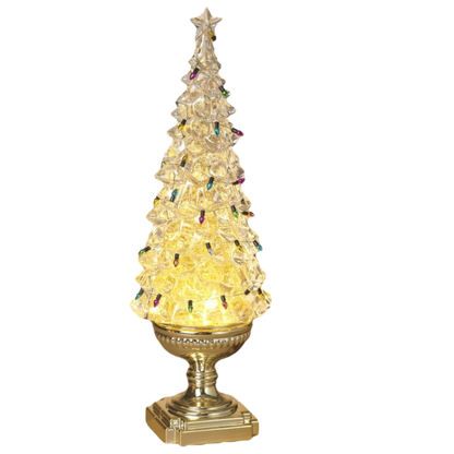 Vintage-Inspired Lighted Acrylic Christmas Tree
