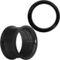 9/16 Anodized Titanium Black Double Flare Screw Fit Tunnel Set of 2