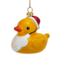 Santa Beard Rubber Duck Ornament - 3.5 Inches