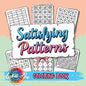 Satisfying Patterns Coloring Book: A Cozy and Groovy Collection of Creative Shapes to Spark Your Inner Calm and Bring Peace, Joy, and Relaxation to Ad - Paperback