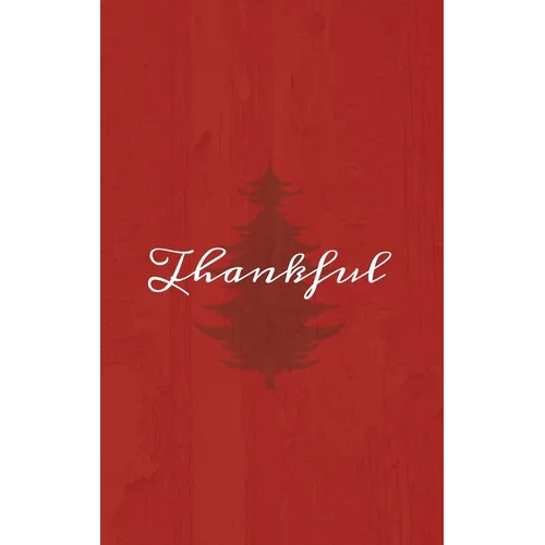 Thankful: A Red Hardcover Decorative Book for Decoration with Spine Text to Stack on Bookshelves, Decorate Coffee Tables, Christmas Decor, Holiday Dec - Hardcover