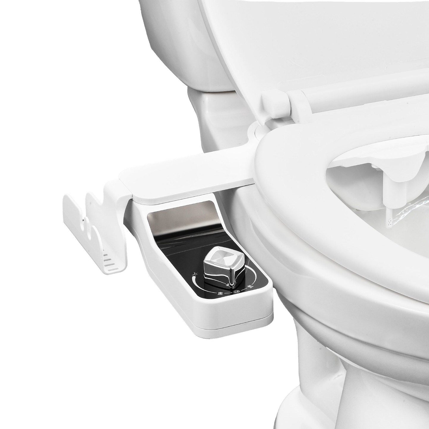Bidet Attachment for Toilet 0.3" Thin Dual Nozzles Adjustable Pressure