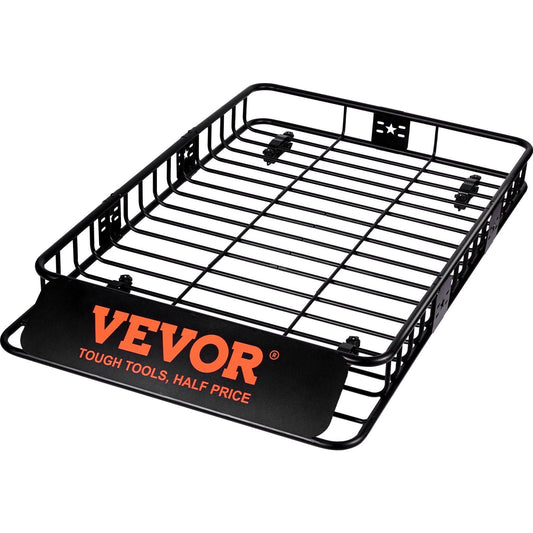 Roof Rack Cargo Basket, 64" x 39" x 6" Rooftop Cargo Carrier with Extension, Heavy-duty 200 LBS Capacity Universal Roof Rack Basket, Luggage Holder for SUV, Truck, Vehicle