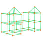 Glow In The Dark! Christmas Gift! Tent Fort Building Kit for Kid Glow In The Dark STEM Construction Toy 140P
