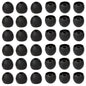 CYADCI 36 Pieces Large Earbud Tips Soft and Comfortable Silicone Earbud Tips Ear Bud Replacement Pieces Silicone Fit Most in-Ear Headphones，Inner Hole 3.8mm -5.5mm，Large Black Earbuds Silicone Tips