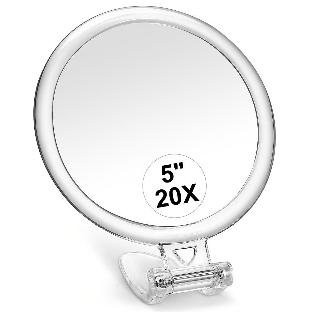 10x15x20x30x40x Double-Sided Handheld Portable Folding Makeup Mirror