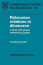 Relevance Relations in Discourse - Paperback