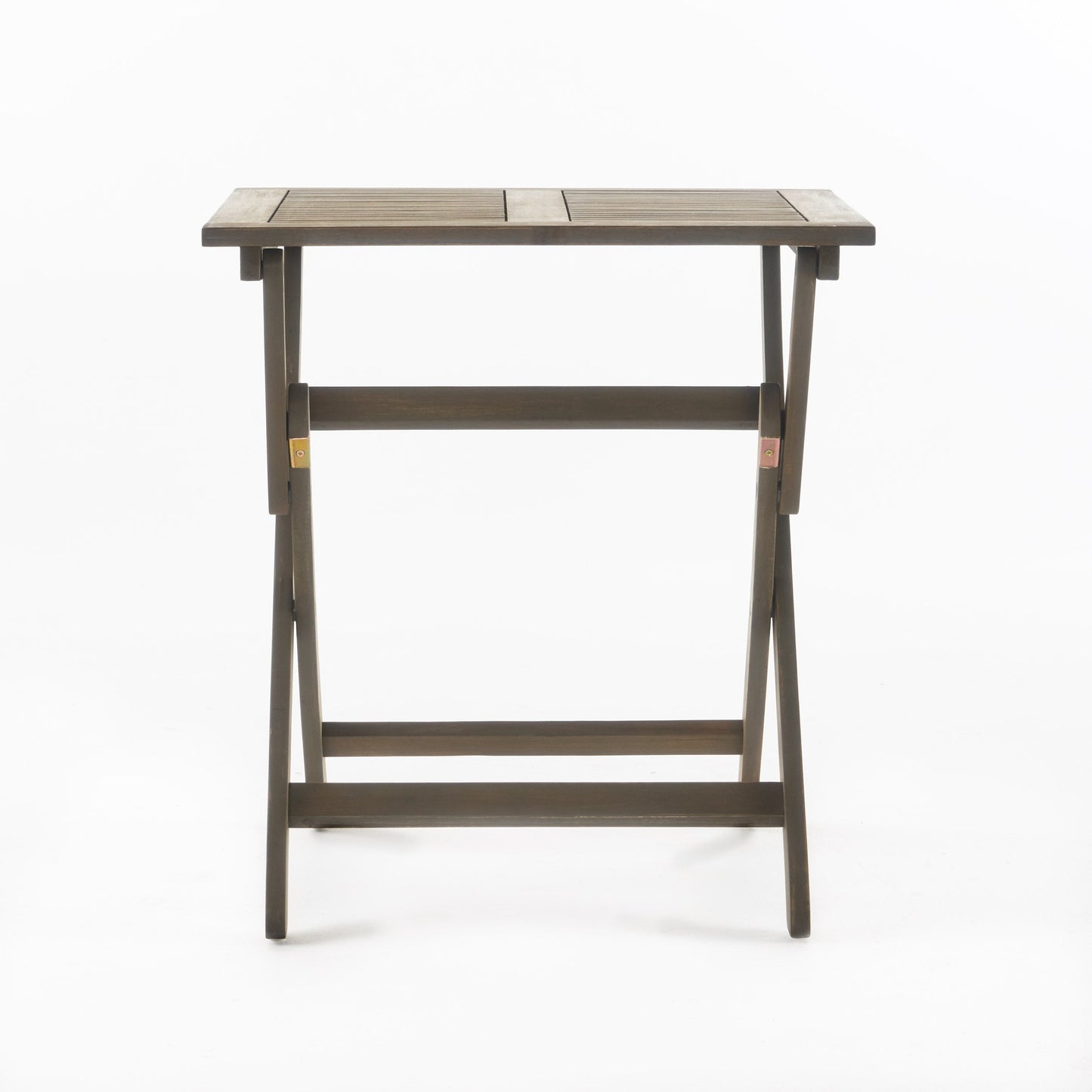 Outdoor Bistro Table Folding Acacia Wood Gray 25.5