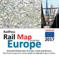 RailPass RailMap Europe 2017: Icon illustrated Railway Atlas of Europe specifically designed for Eurail and Interrail railpass holders - Paperback