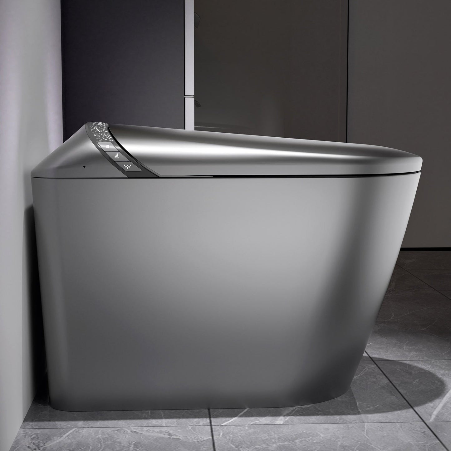 Starry Night Light Smart Toilet with Bidet Built In, Modern Design For  Bathr...