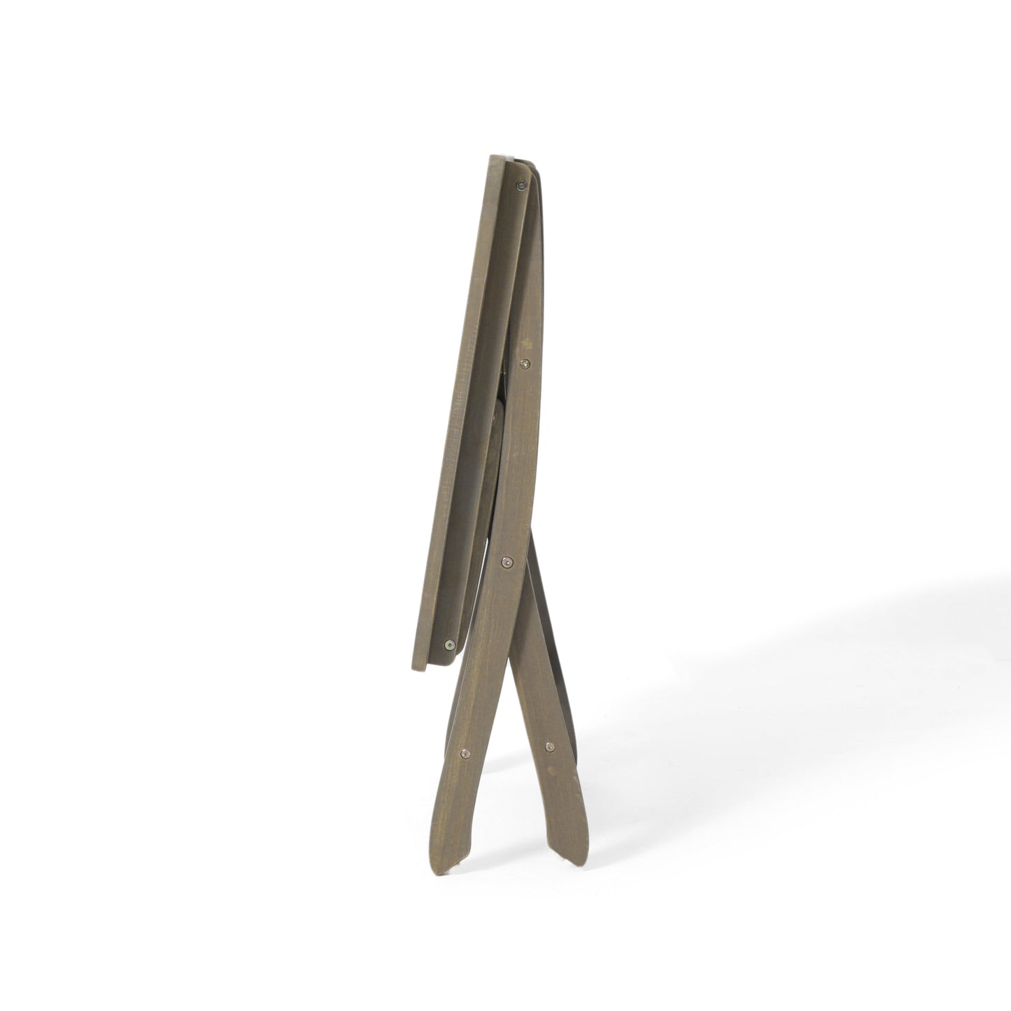 Outdoor Bistro Table Folding Acacia Wood Gray 25.5