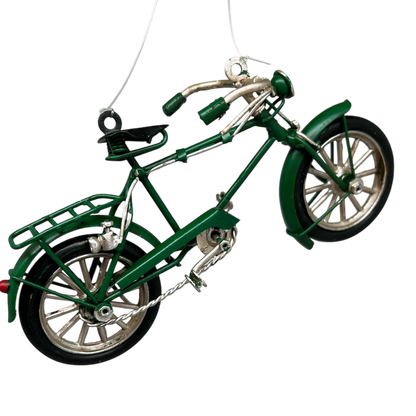Green Bike Ornaments