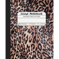 Comp Notebook: Leopard Print Pattern Wide Ruled Composition Notebook Journal for Students, College, School, Office, Work - Paperback