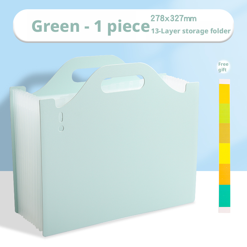 Test paper storage organ bag-standing retractable model-white-A4-1 piece