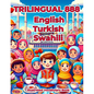 Trilingual 888 English Turkish Swahili Illustrated Vocabulary Book: Colorful Edition - Paperback