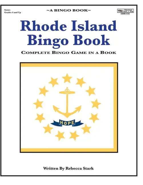 Rhode Island Bingo Book: Complete Bingo Game In A Book - Paperback