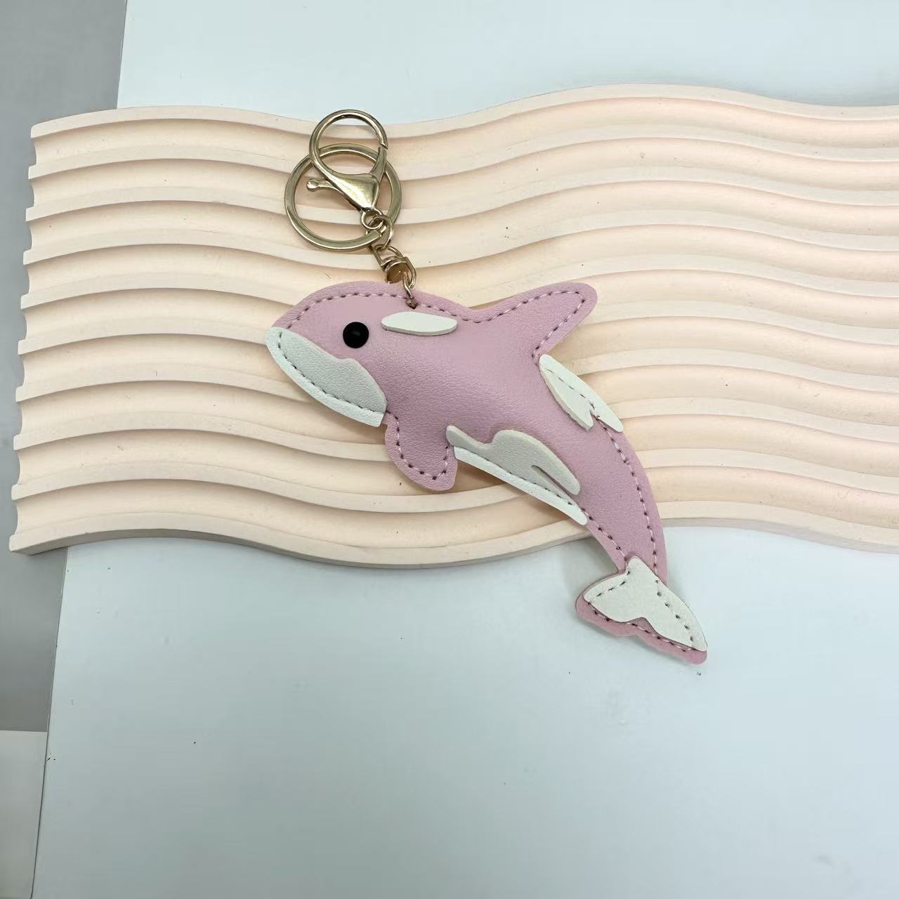 New-style Marine Animal Keychain Made Of PU Leather Shark