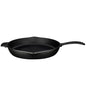 LAVA Cast Iron Frying Pan - 34 cm Diameter, Enamel Coated, Durable Cookware for Healthy Cooking