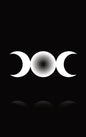 3 Moons Waxing, Waning, and Full Diary, Journal, and/or Notebook: Perfect for Fans of Astrology, Dark Magic, Fantasy, Mindfulness, Occult, Pilates, Wi - Hardcover