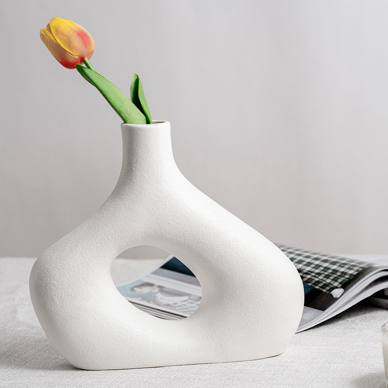 Ceramic Vase Decoration Dried Flowers Living Room Home Furnishing Creative Homestay