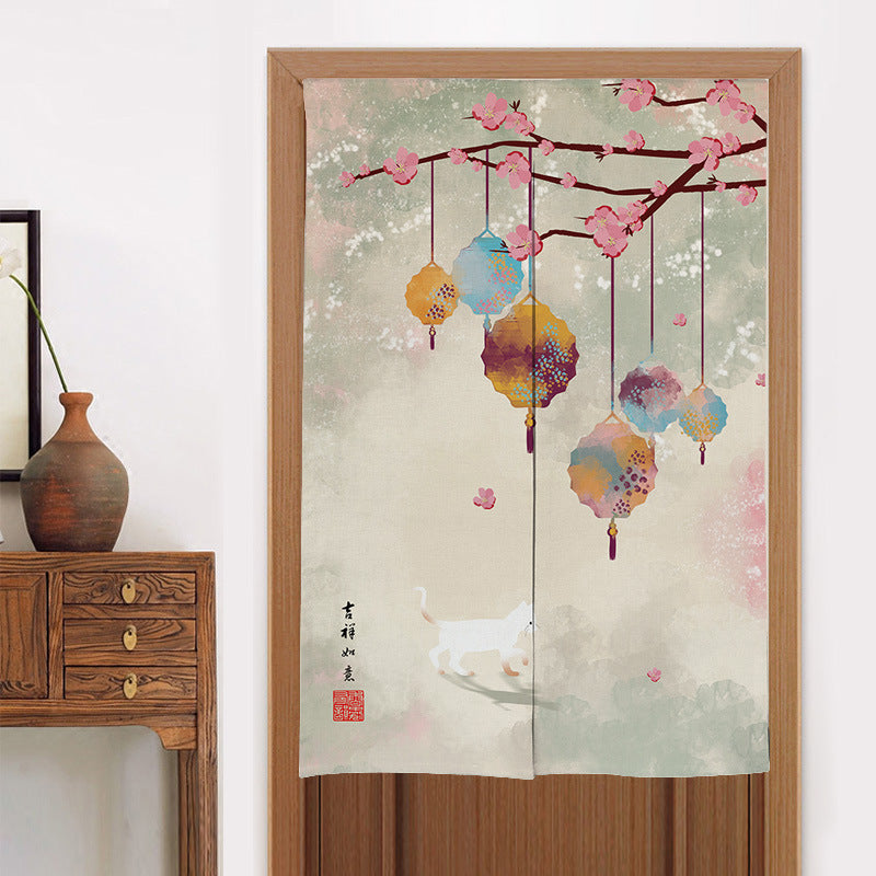 Chinese-Style Cloth Room Divider Panels