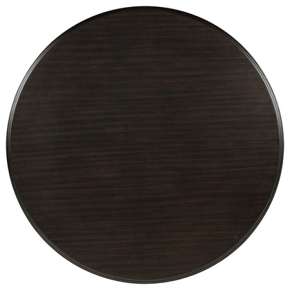 Twyla 7-piece Round Wood Dining Room Table Set Dark Cocoa