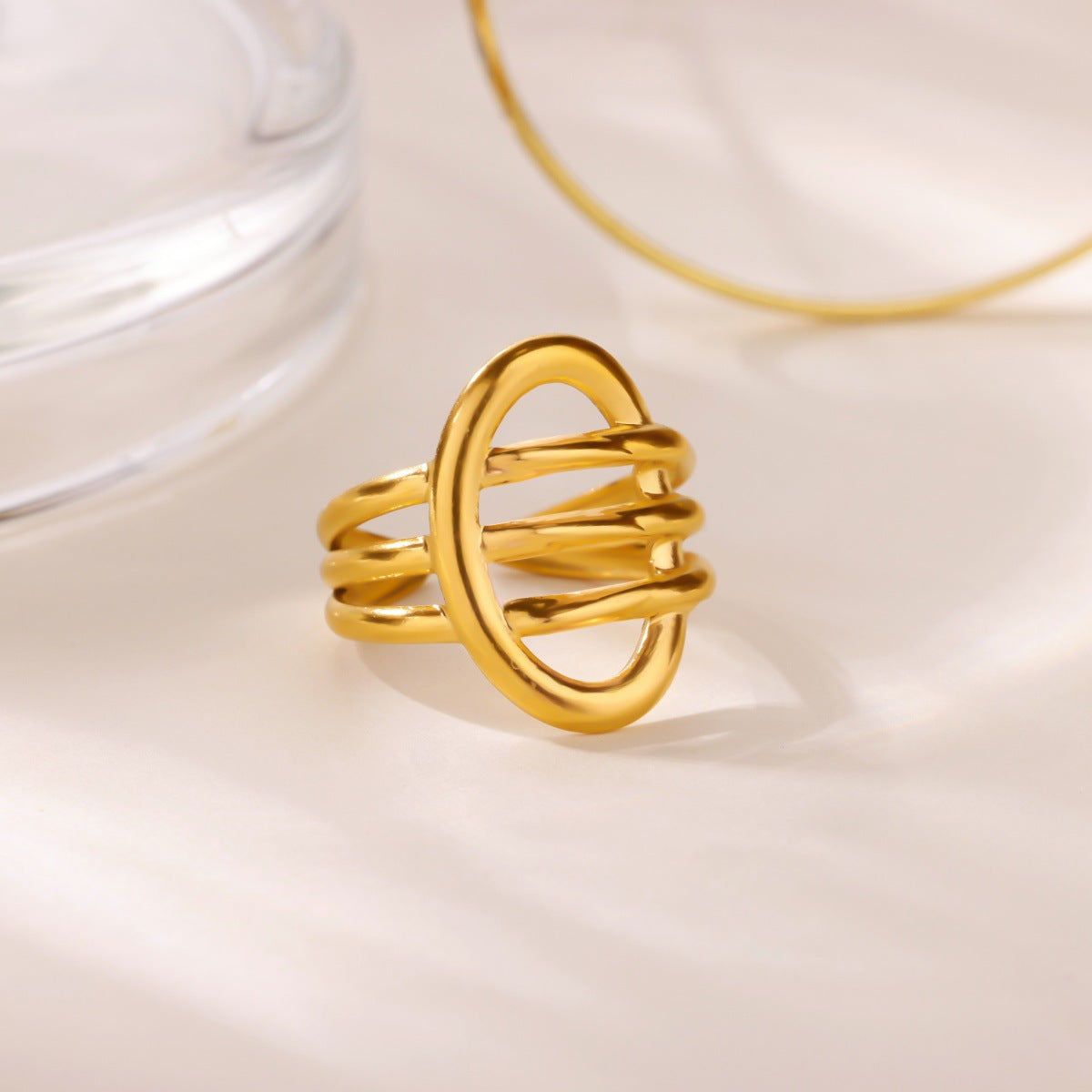 Creative Alien Big Wave Open Ring For Women