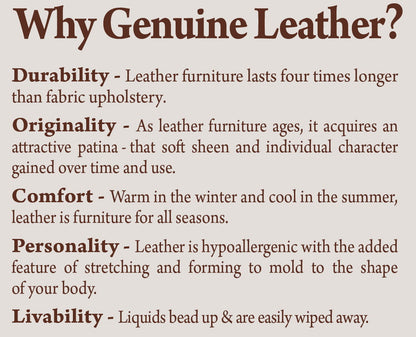 Roberto - Leather Ottoman - Cocoa