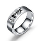 Stainless Steel Cartoon Laser Personalized Small Gift Ring