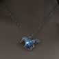 Halloween multi-colored glow-in-the-dark Pony Necklace