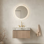 30' Floating Bathroom Vanity with Sintered Stone Top and Ceramic Basin, Heidelberg