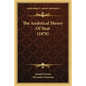 The Analytical Theory Of Heat (1878) - Paperback