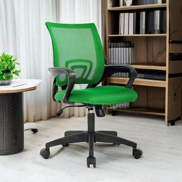 Ergonomic Green Mesh Office Chair With Lumbar Support