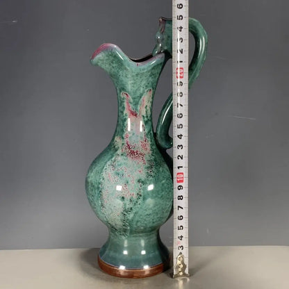 Porcelain Jun Glaze Dragon Head Vase – Bottle Shape