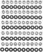 HED Big Deal Neoprene Seal Spoke Washer Bag of 100