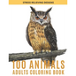 100 Animals Adults Coloring Book: Adult Coloring Book Stress Relieving Designs Animals, Mandalas - Paperback