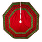 Embroidered Gathered Border Tree Skirt - 72 Inches