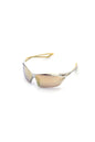 Nike EV0914-100 Vaporing M Frame Speed Tint with Silver To Gold Flash Lens Sunglasses Matte White