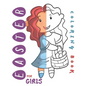Easter Coloring Book for Girls: 50 Adorable Easter Fun for Girls Aged 6-12 - Paperback