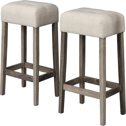 Transitional Backless Counter Stool (Set of 2)