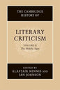 The Cambridge History of Literary Criticism - Paperback
