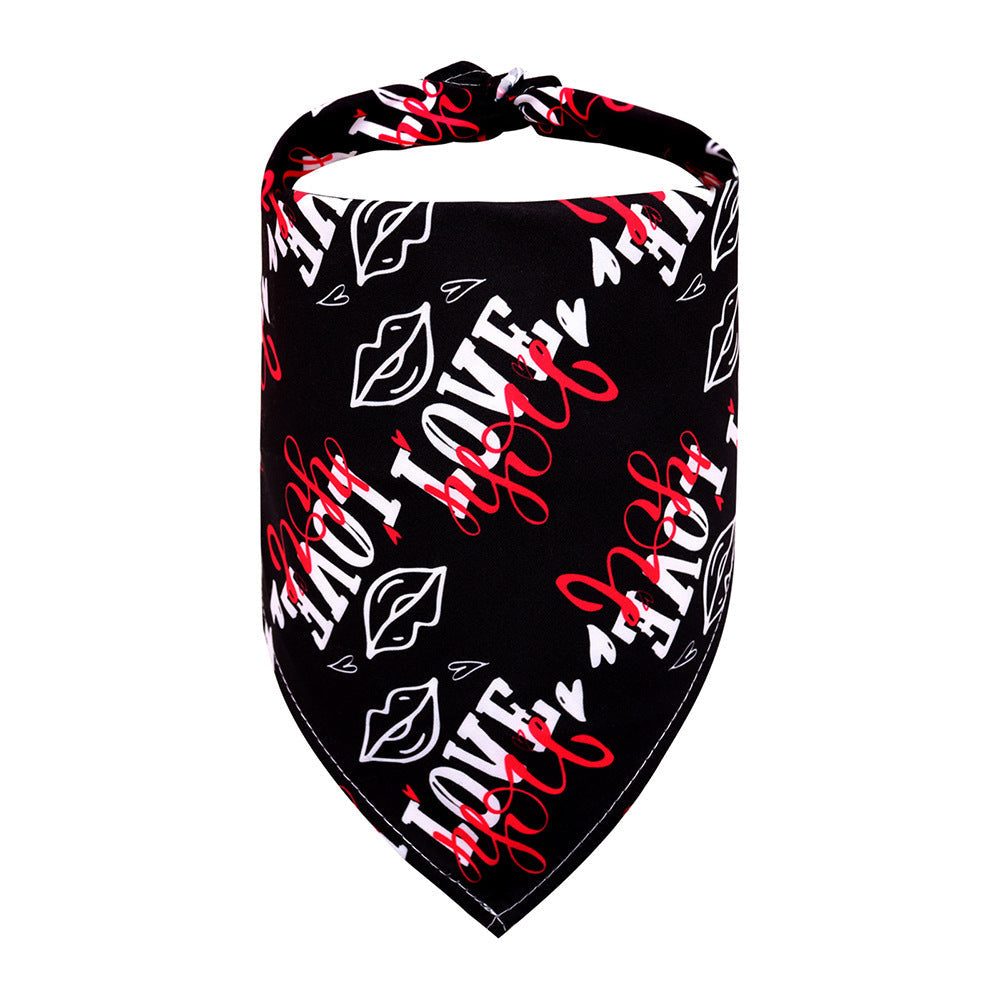 Pet Clothing Love Saliva Towel