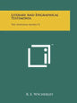 Literary And Epigraphical Testimonia: The Athenian Agora V3 - Paperback