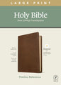 NLT Large Print Thinline Reference Bible, Filament Enabled Edition (Red Letter, Leatherlike, Rustic Brown) - Imitation Leather