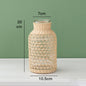 Straw Glass Vase Flower Arrangement Living Room Decoration